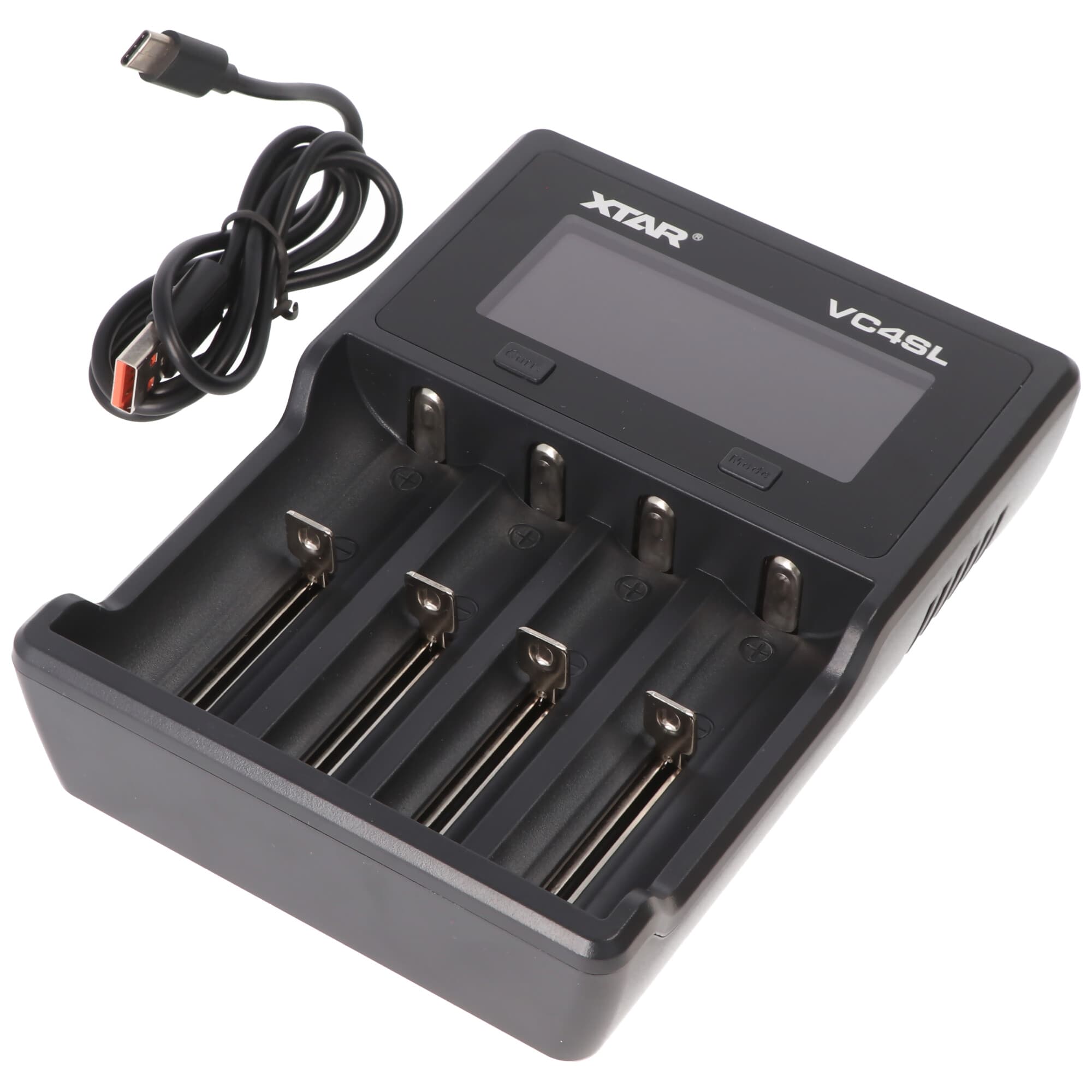 Chargeur rapide Xtar VC4SL QC3.0 pour batterie Li-ion 3.6V à 3.7V et NIMH 1.2V, sans alimentation