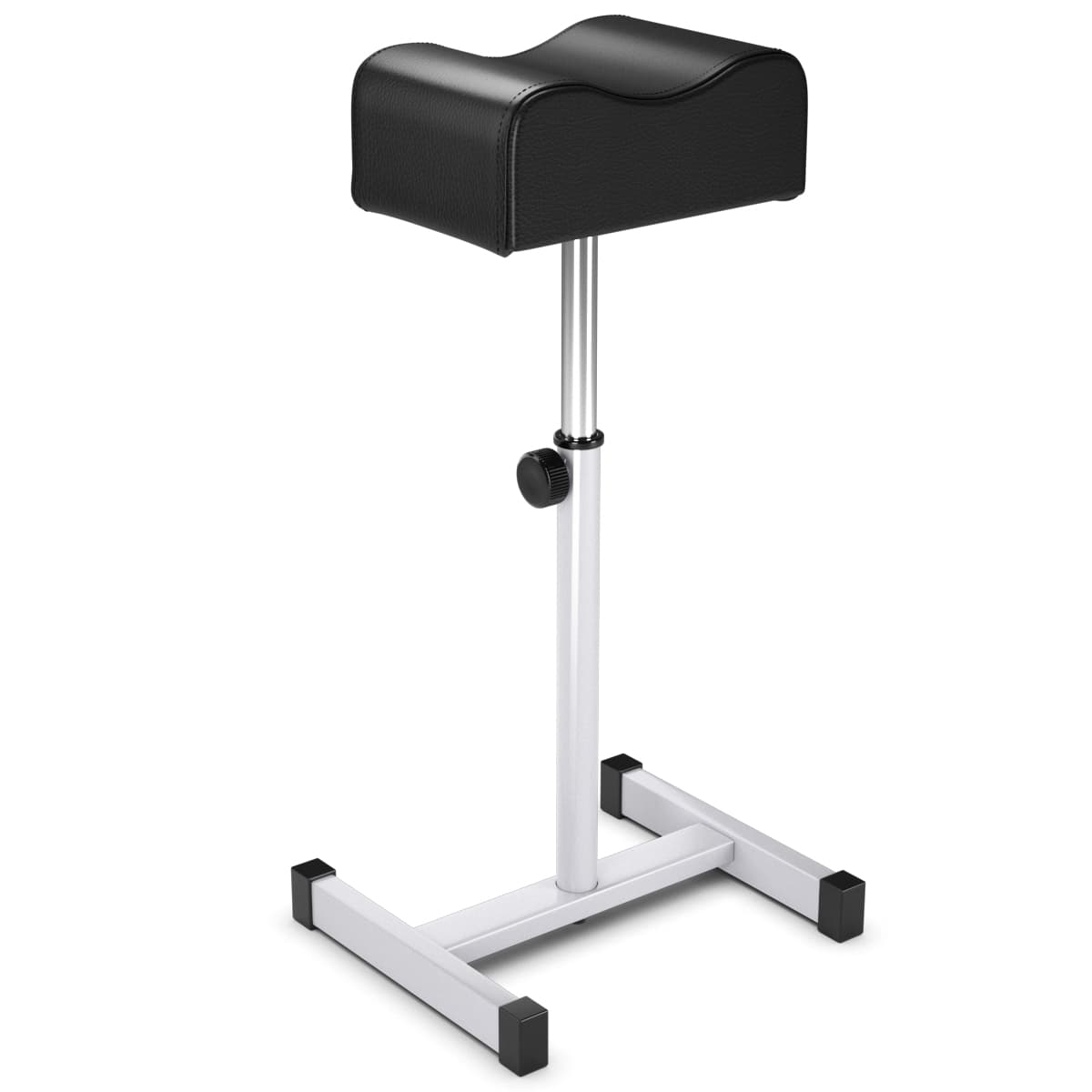 Tabouret de Pédicure à Hauteur d'Assise Réglable 45-65 cm Repose-pied Pédicure avec Coussin Épais et