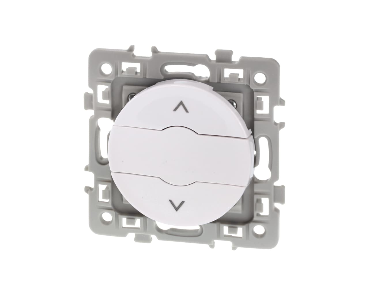Interrupteur de volet roulant 3 positions Blanc Eur'Ohm Square
